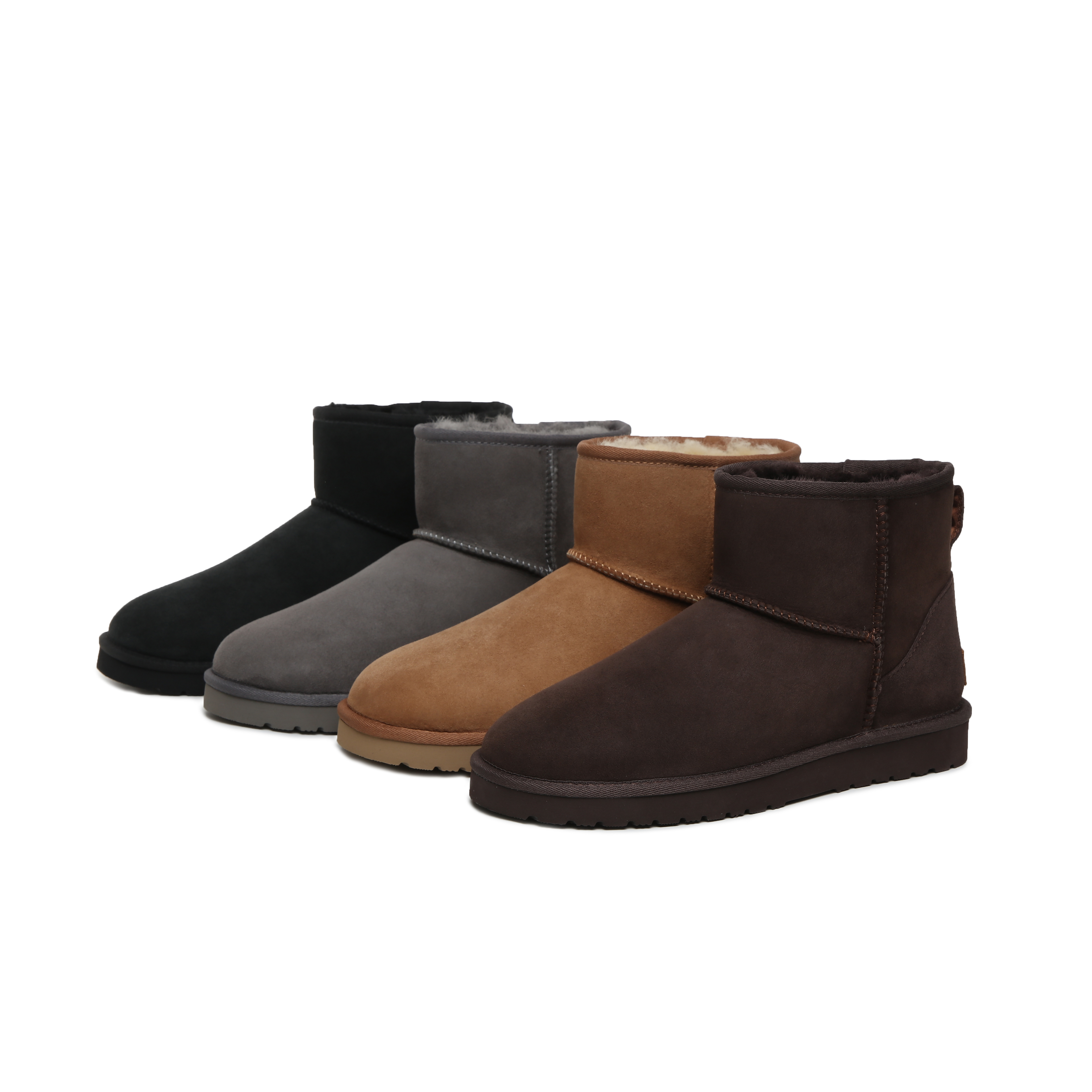 NOCK Classic UGG Boots Women Men Short Ankle Unisex Australia Sheepskin Wool Classic Button